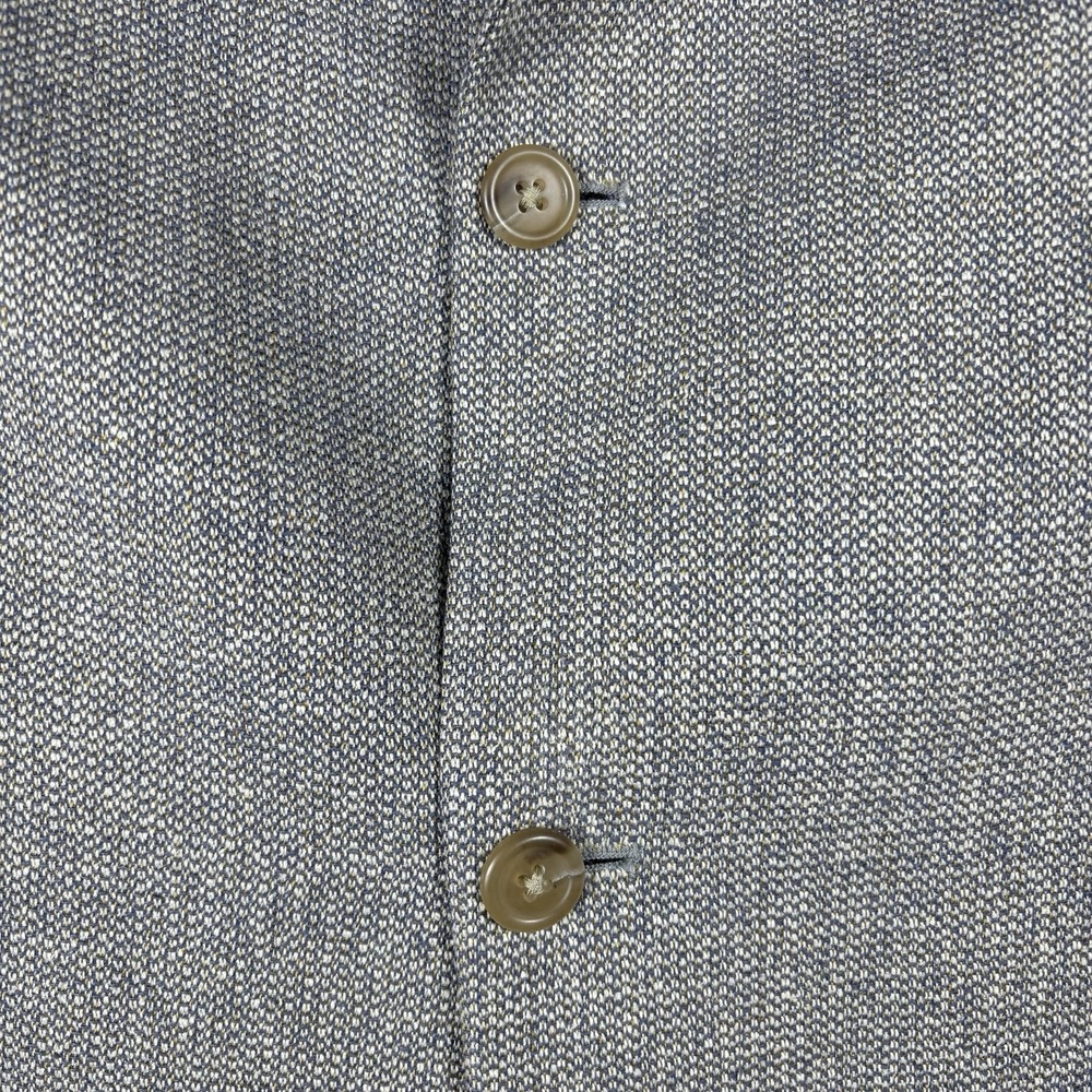 Lands' End Men's 46L Gray Beige Silk Wool Blend Single Vent Two Button Blazer - Picture 4 of 12